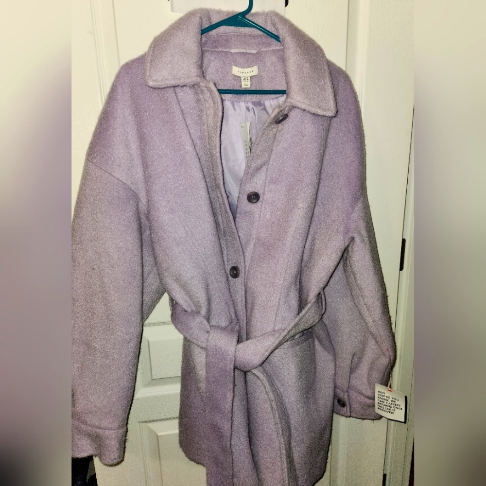 Lavender midi Topshop jacket